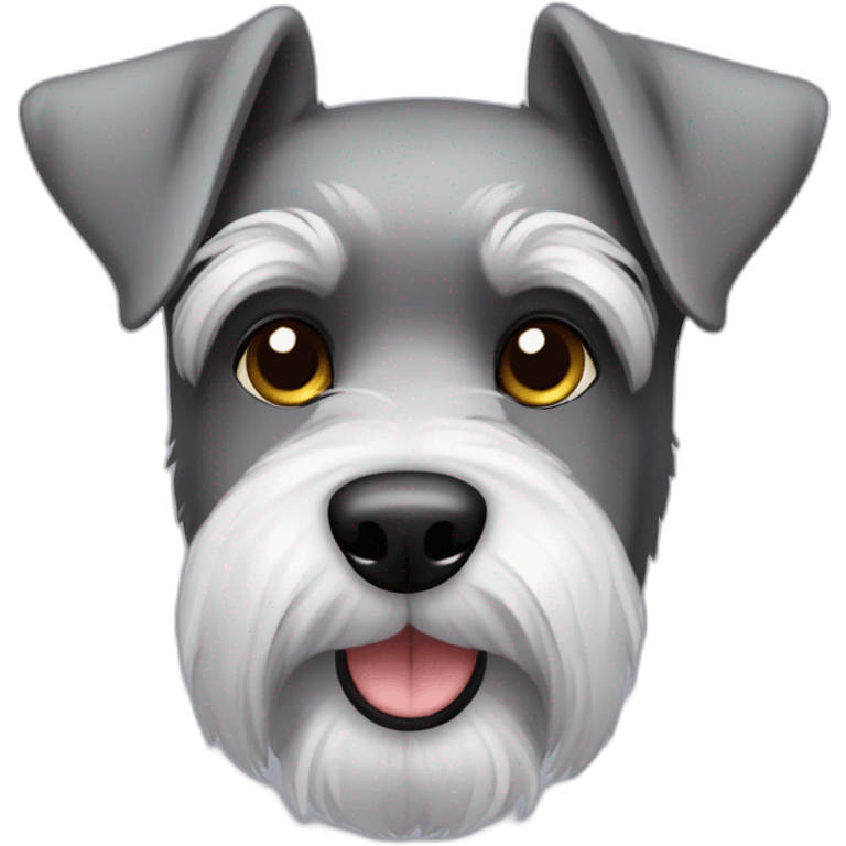 perro schnauzer plata entero emoji