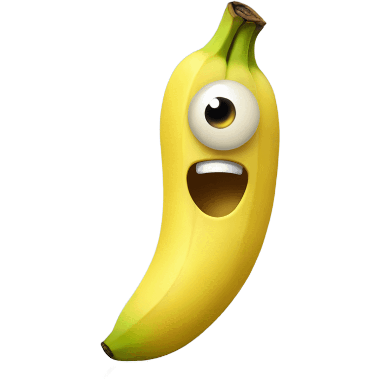 Banana with one eye emoji