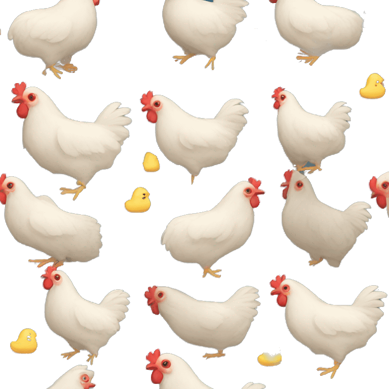 Hen rocket  emoji