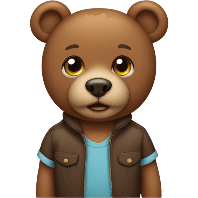 Brat teddy bear emoji