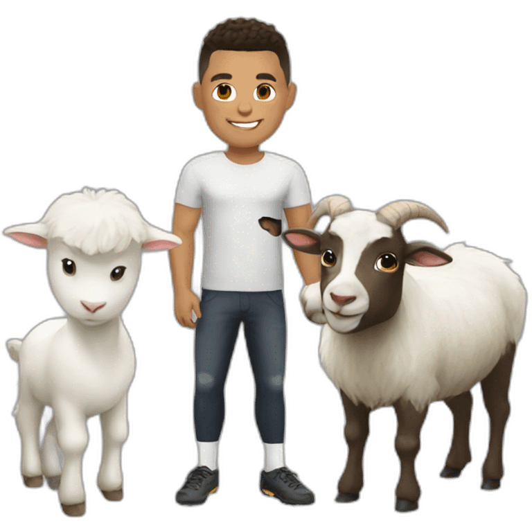 Ronaldo with a goat emoji