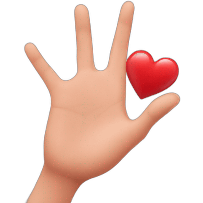 Coeur fais avec des mains emoji