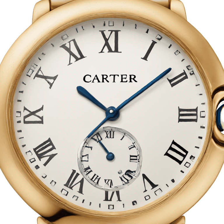 cartier gold watch  emoji