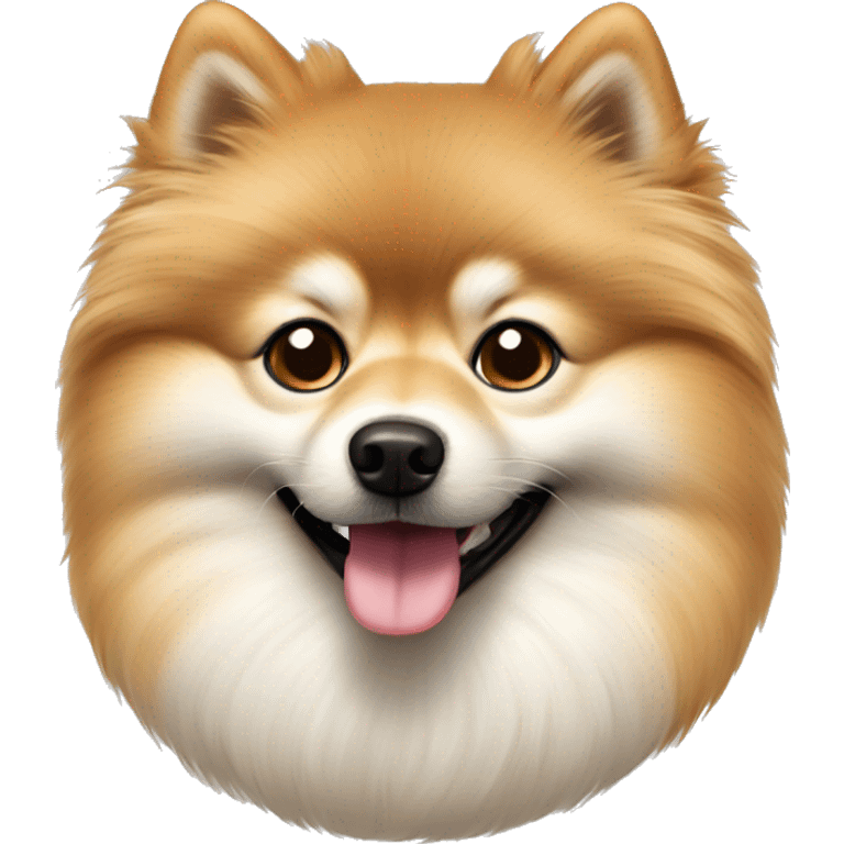 Beige pomerian spitz  emoji