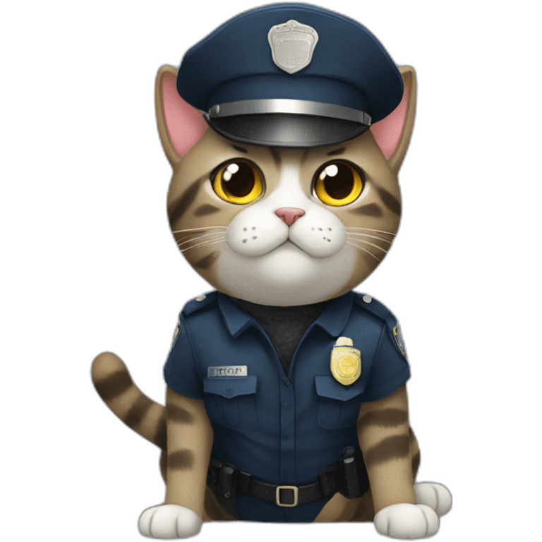 cop cat emoji