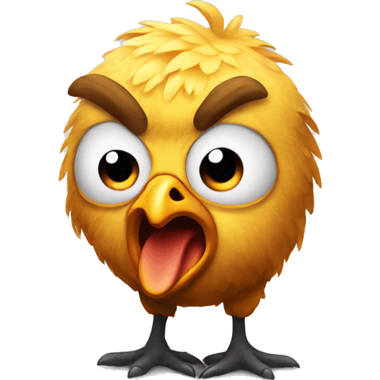 Angry chicken  emoji