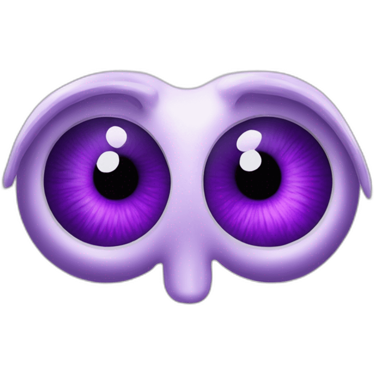 majestic godly violet iris eyeball serious intense symmetrical knowledgable emoji