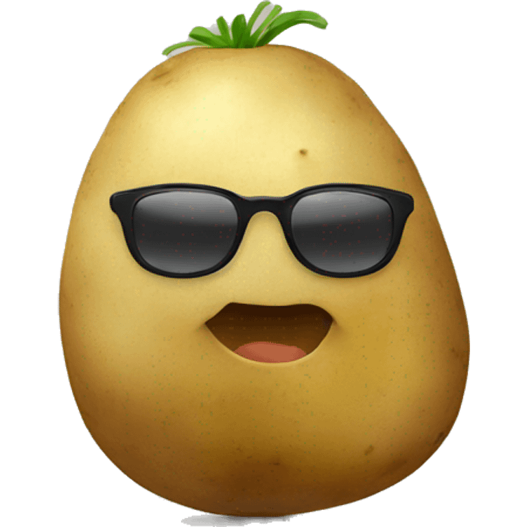 potato fri with shades on emoji