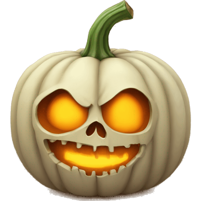 Skull on a pumpkin emoji