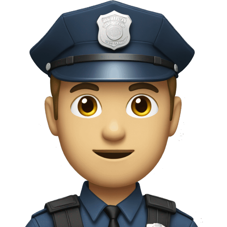 police officer action pose emoji