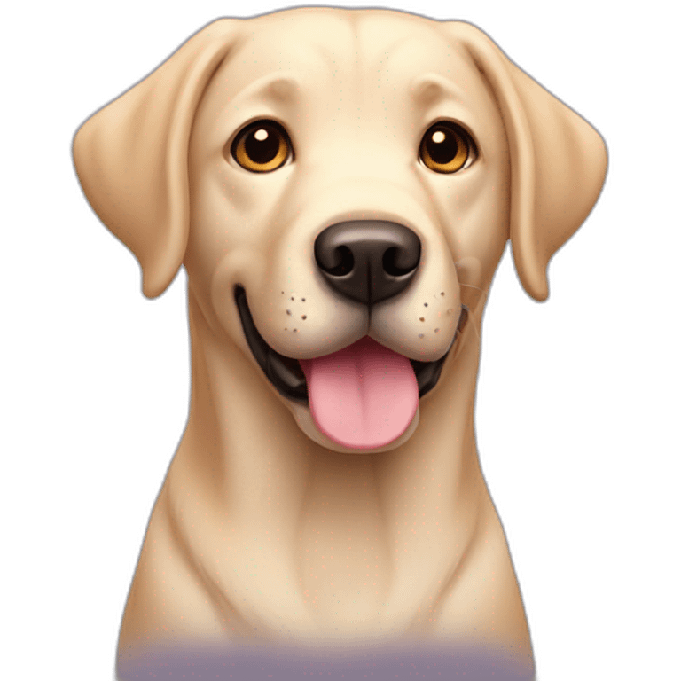 cute labrador dog emoji