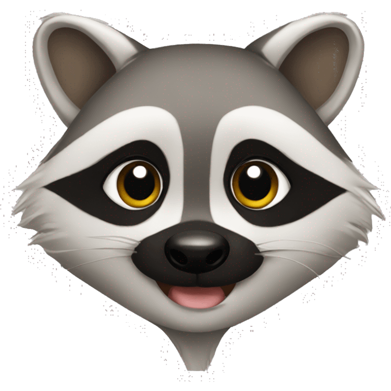 Cute raccoon  emoji