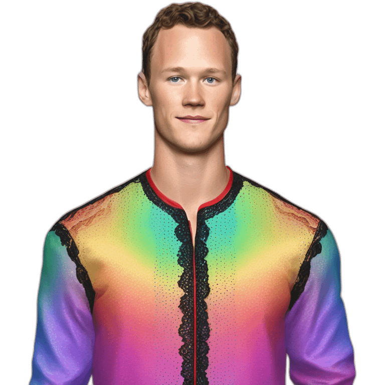 Fancy disco Jonathan Toews wearing rainbow lace shirt emoji