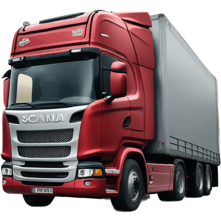 Powerful Scania truck emoji