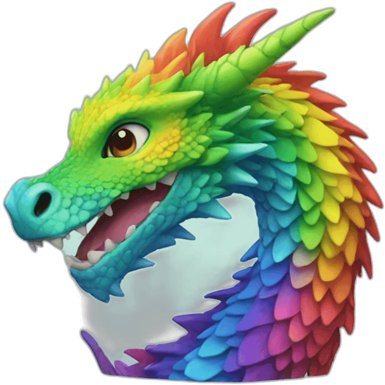 rainbow dragon emoji