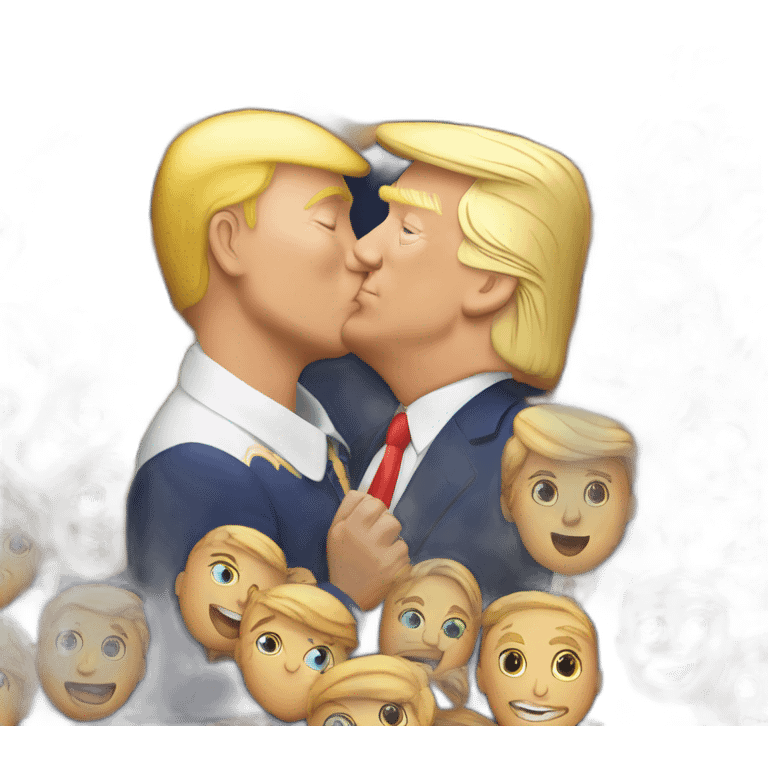 trump kissing his daughter, positivity, inclusiveness emoji