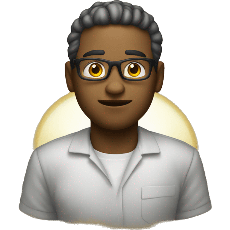 Um emoji provocador com pés, mãos e uma cara corada emoji