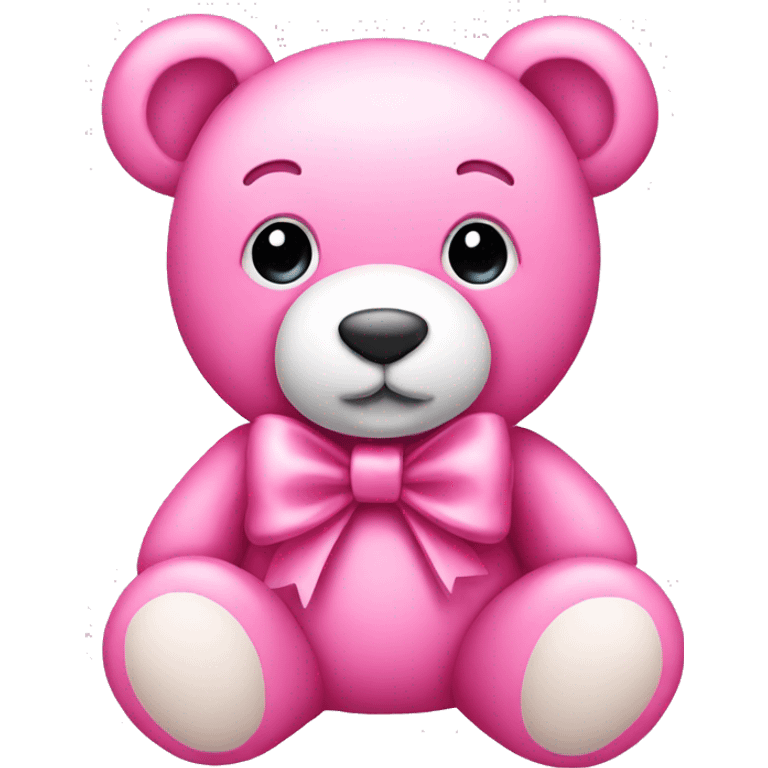 pink teddy with bow emoji