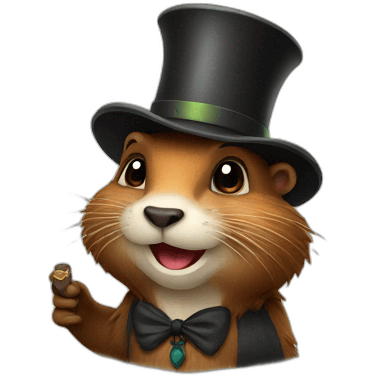 Beaver magician  emoji