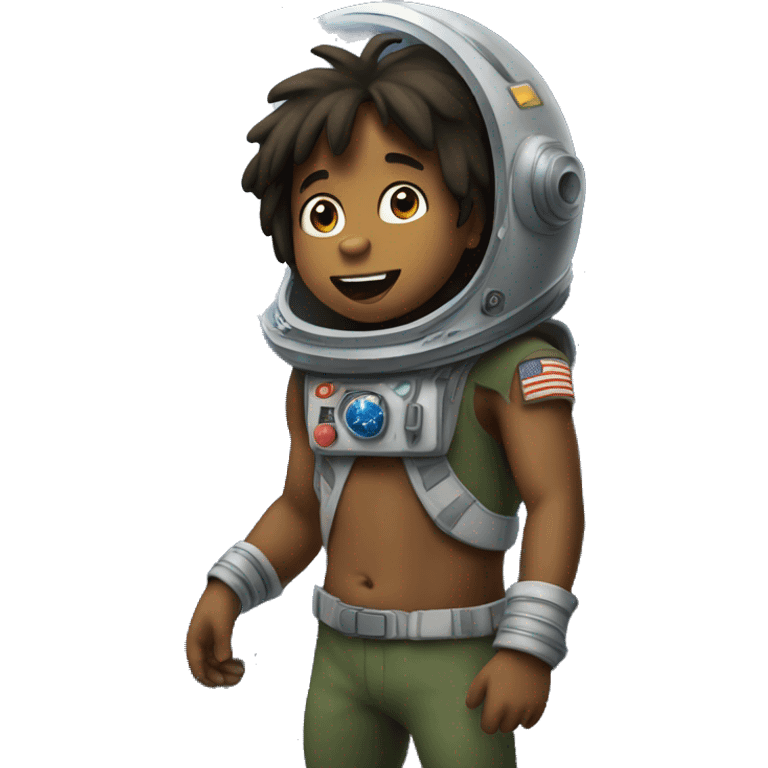 Mowgli in space emoji