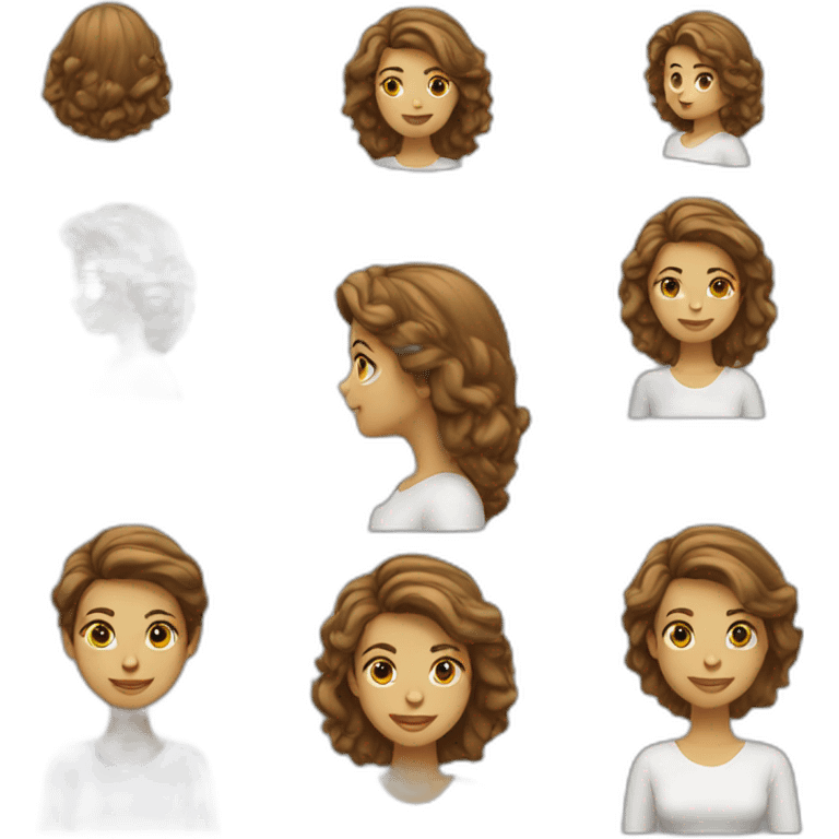 Jeune Femme au cheveux blancs emoji