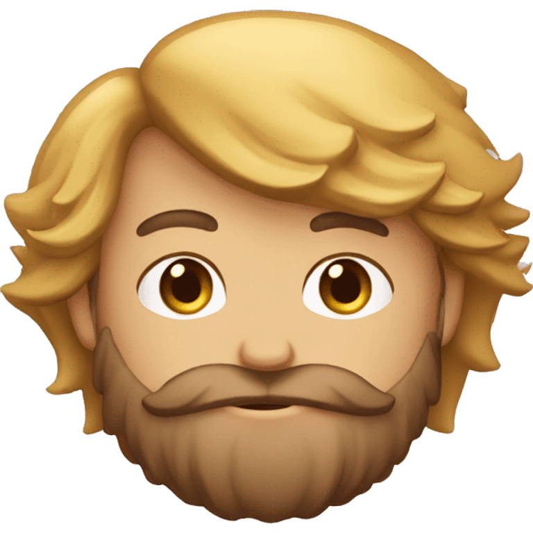 cara de emoji de pregunta de wassap con barba blanca emoji