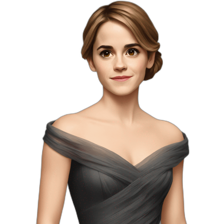 Emma Watson in dress emoji