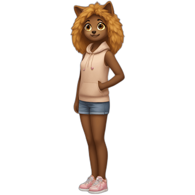 furry girl full body emoji