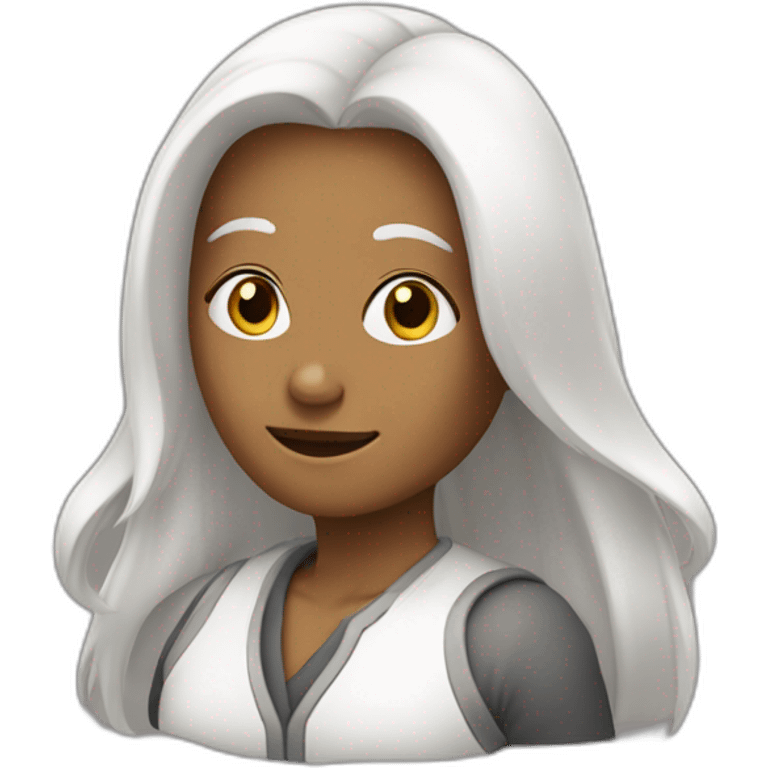 une personne blanche au cheveux brun qui parle dans un micro emoji