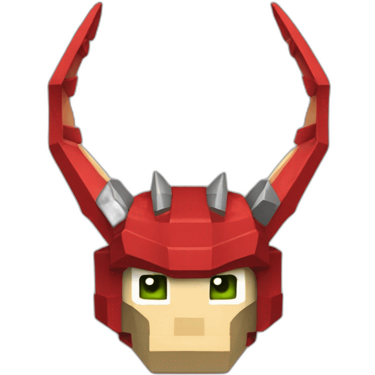 head hat Red dragon Minecraft delegate emoji