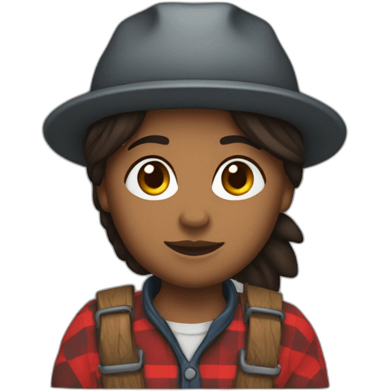 Lesbian lumberjack emoji