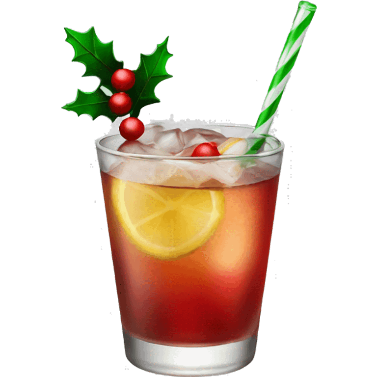 Christmas cocktail  emoji