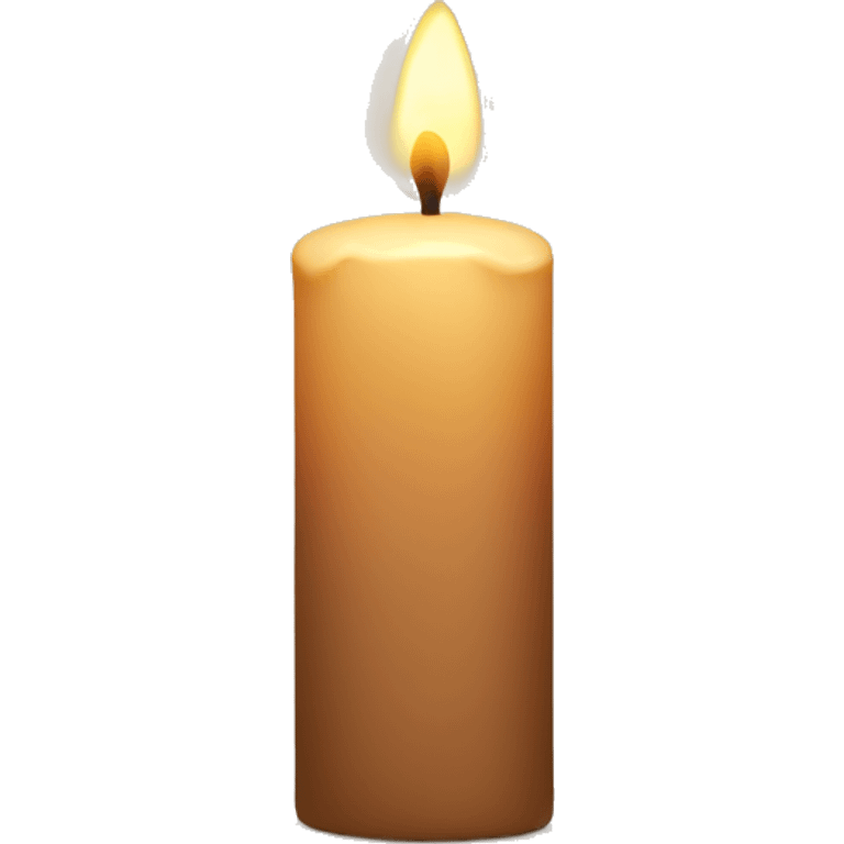 Light brown candle emoji