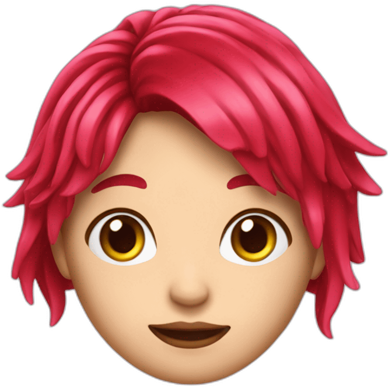 Cerise frange rouge emoji