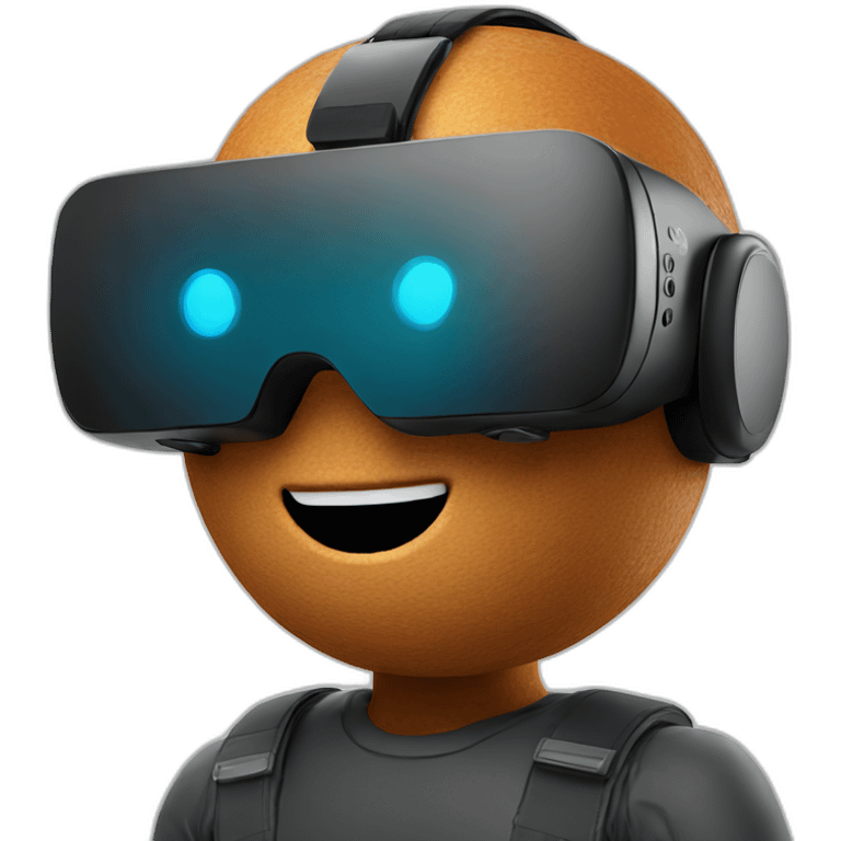 ginger bread man in vr headset emoji