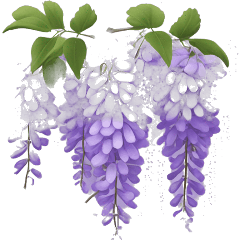 Bridgerton Inspired Emoji : Wisteria – Purple wisteria flowers from the Bridgerton family home, perfect for adding a touch of beauty. emoji