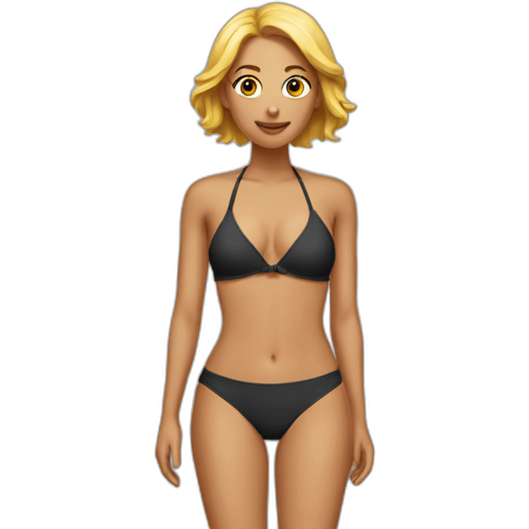 slim woman  bikini emoji