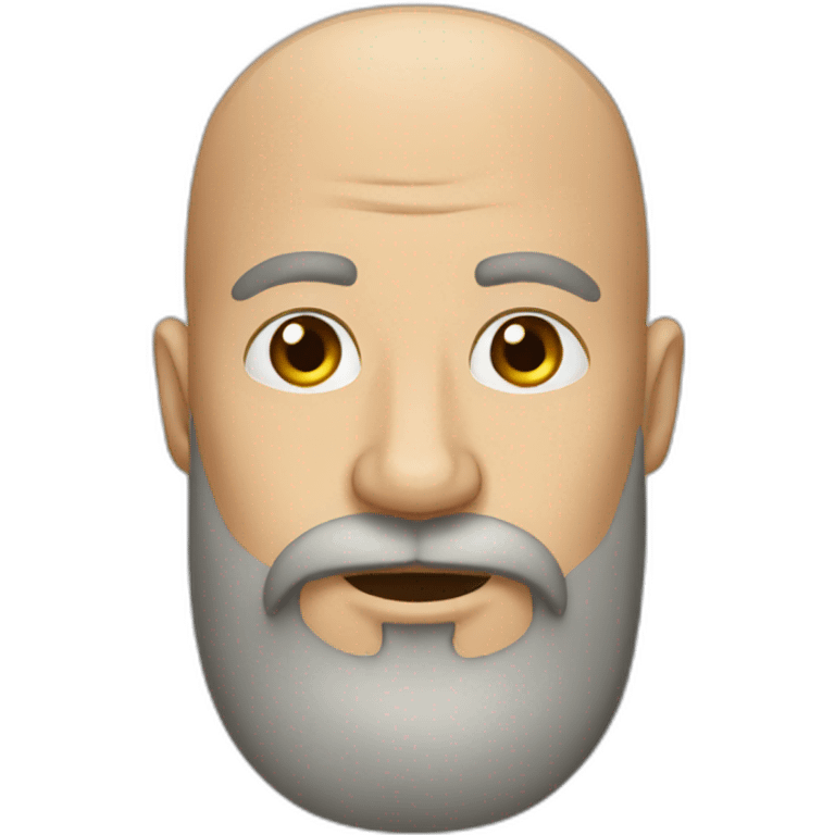 bald man with long beard emoji