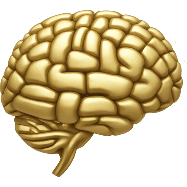 brain from apple.com but in gold emoji