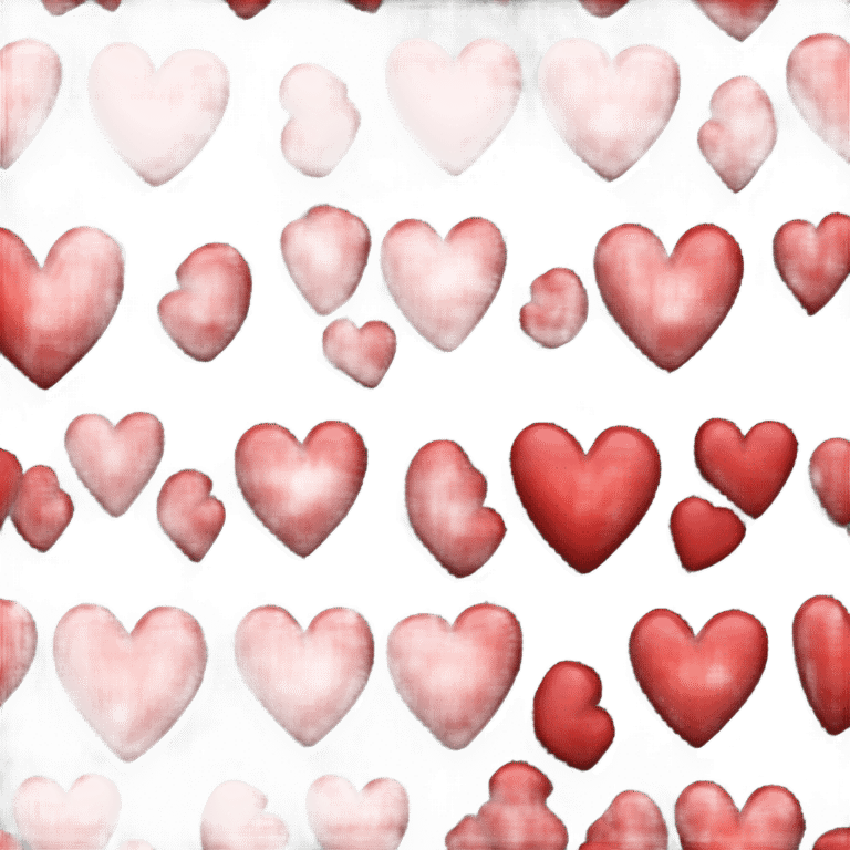 human heart red on black background add diamond texture emoji