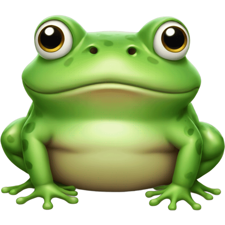 Frog but obese emoji