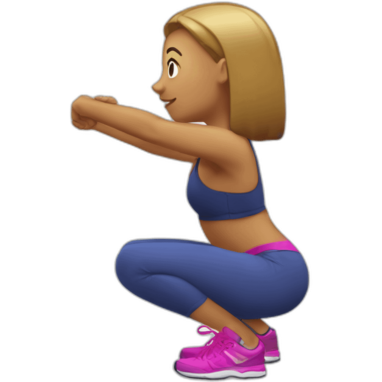 glute squat emoji