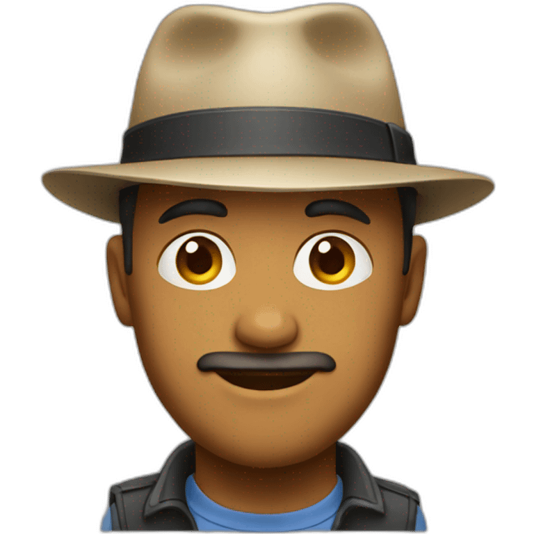 Man with hat emoji