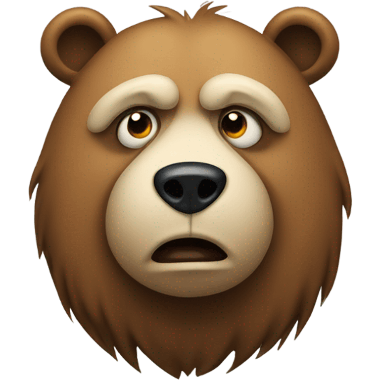 Sad bear emoji