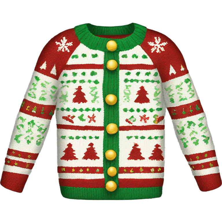 Christmas ugly sweater emoji