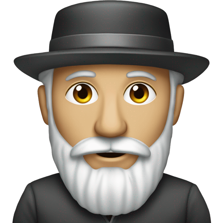 Ashkenazi Jew with payot and yarmulka emoji