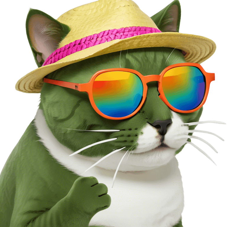 Cat with sunglasses emoji