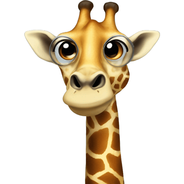 Giraffe eating chips and popcorn emoji