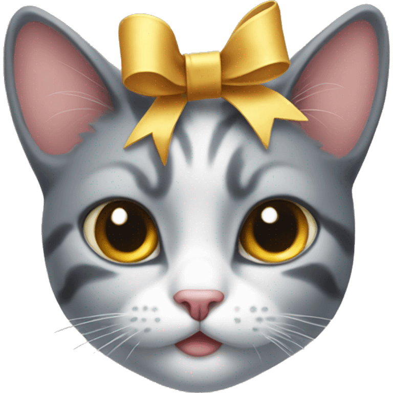 cat with a bow on head emoji