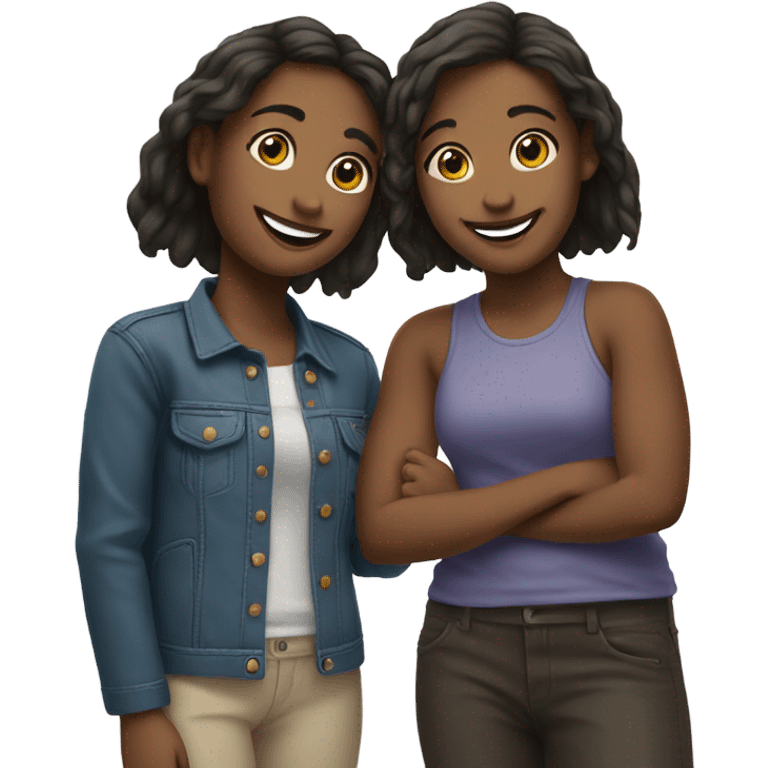 two friends(girls) emoji